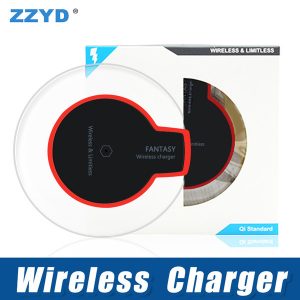 zzyd qi wireless charger pad with usb cable dock charging charger for samsung s6 s7 ip 8 x